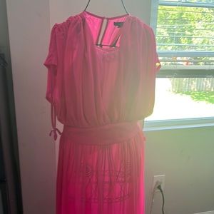 Miss Avenue pink flowy dress